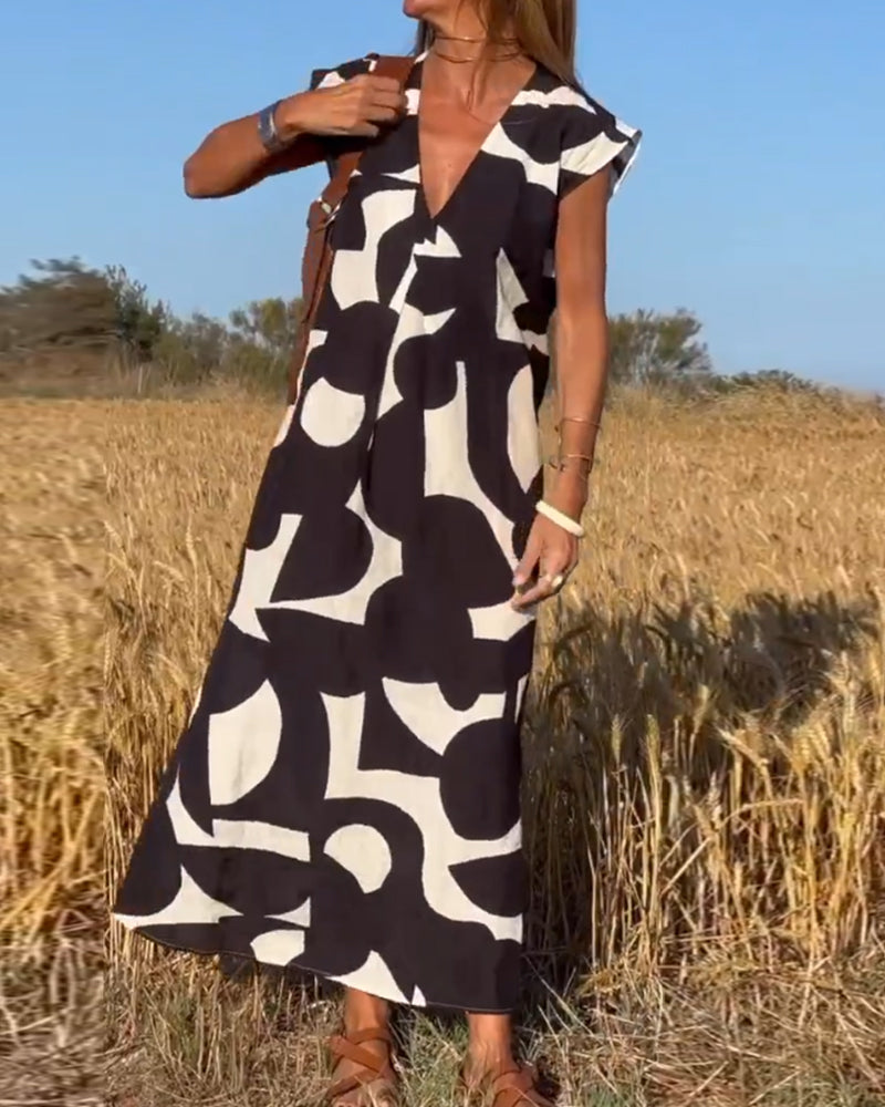 Adeline | Comfortable Abstract Dress