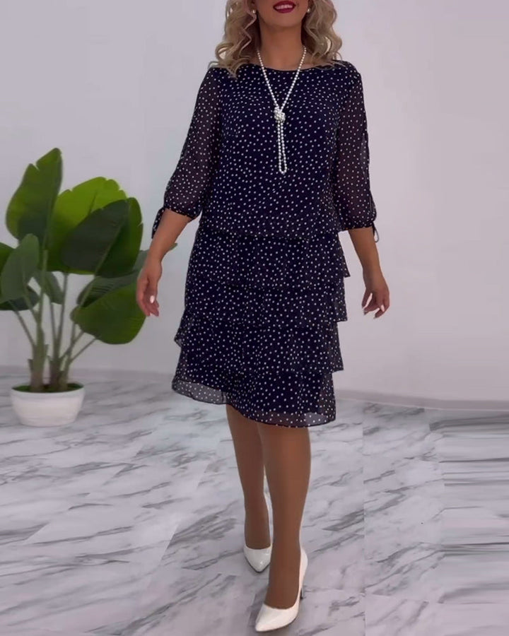 Tally | Polka Layered Mini Dress