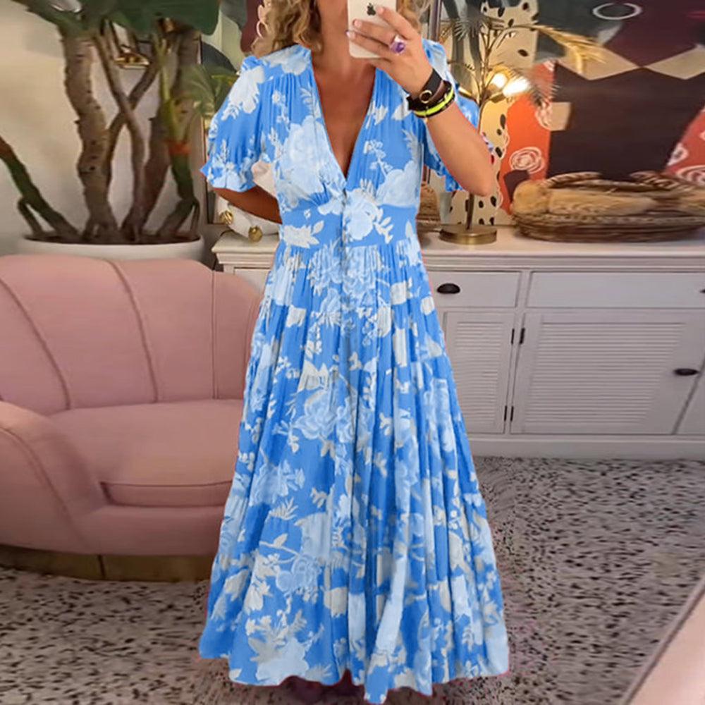 Anneliese | Vibrant Floral Maxi Dress