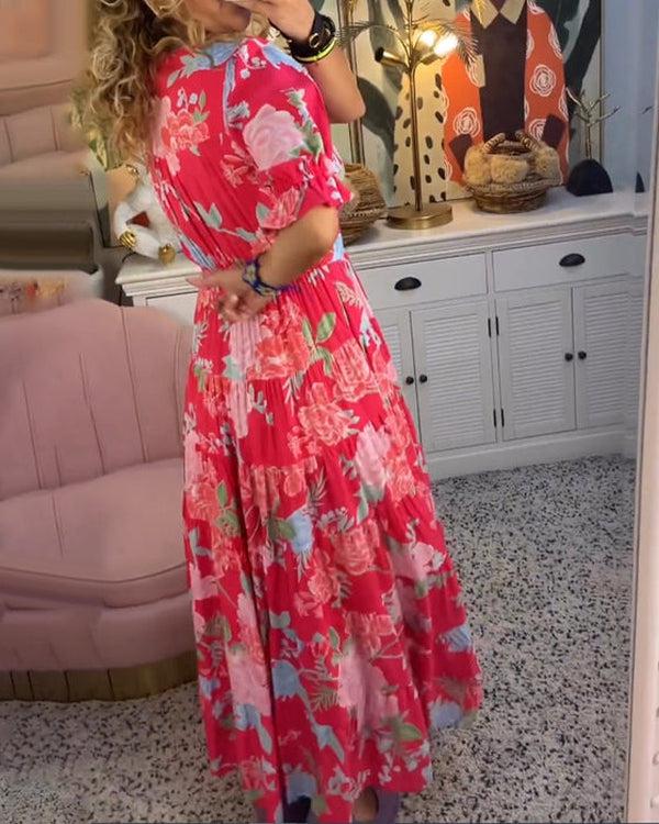 Anneliese | Vibrant Floral Maxi Dress