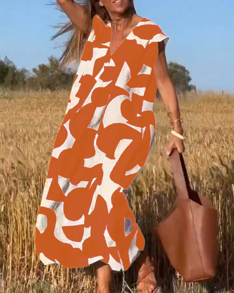 Adeline | Comfortable Abstract Dress
