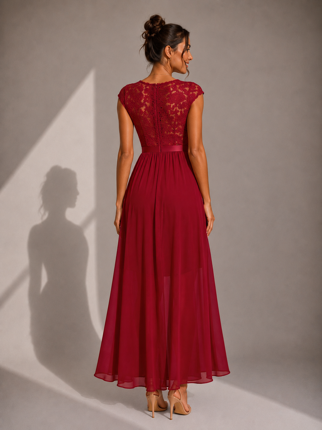 Rosalind™ | Graceful Lace Cocktail Maxi Dress