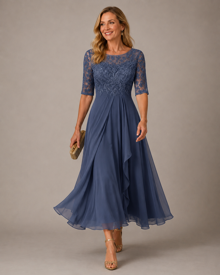 Rose | The Flattering Lace Midi Dress