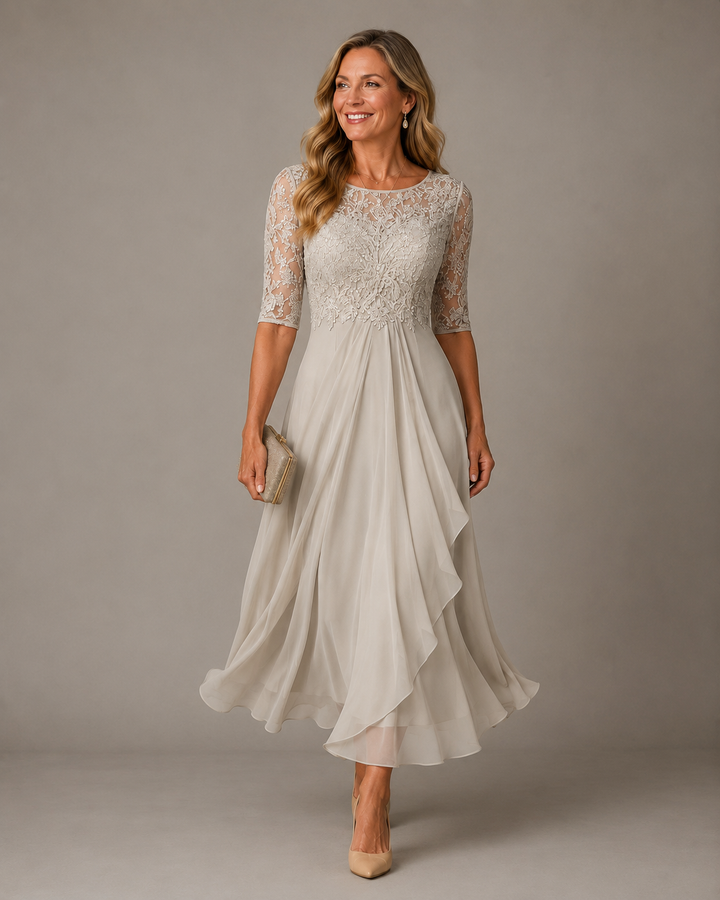 Rose | The Flattering Lace Midi Dress