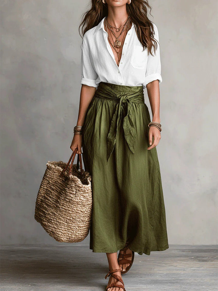 Camilla | Tie-Waist Midi Set
