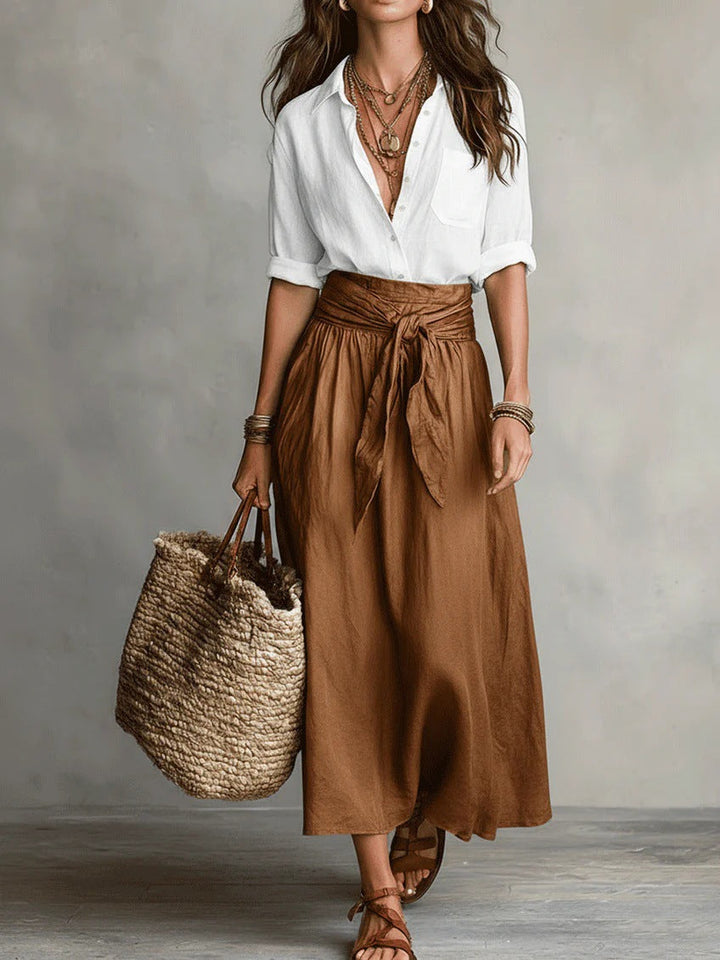 Camilla | Tie-Waist Midi Set