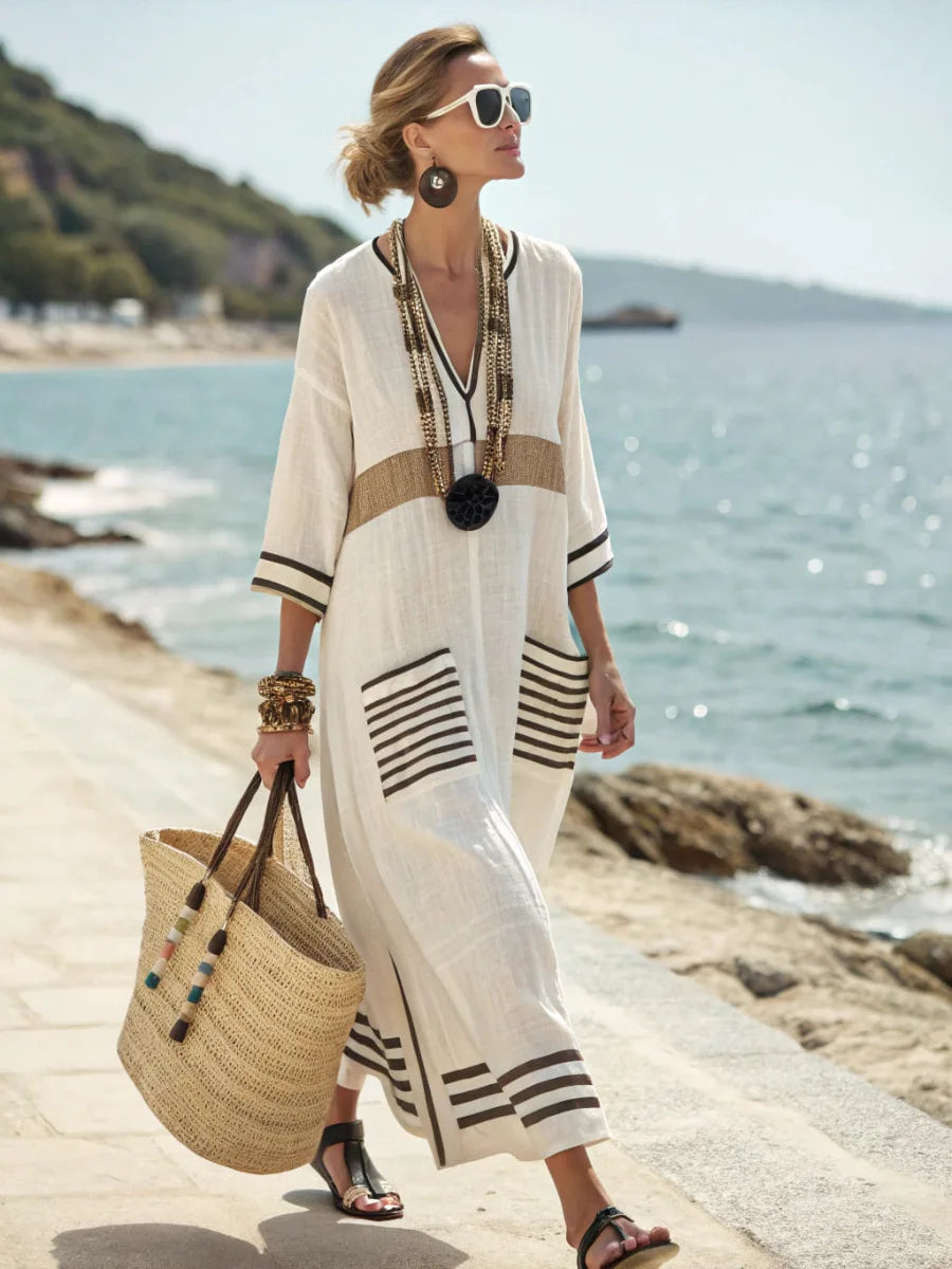 Vera™ Coastal flow Dress | Breezy Maxi for Warm Days