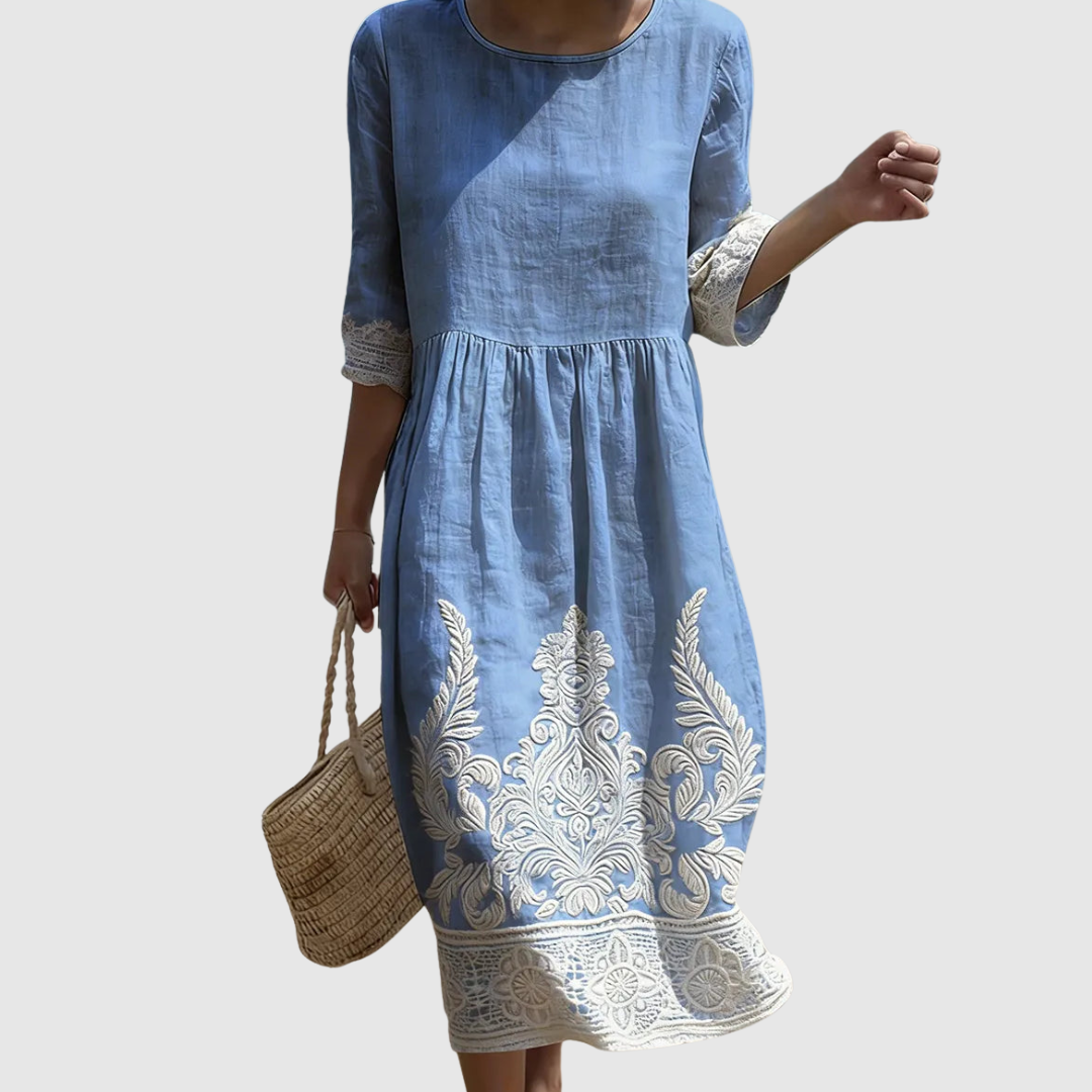 Tiffany | Plant & Flower Print Dress