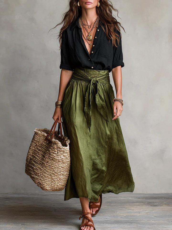 Camilla | Tie-Waist Midi Set