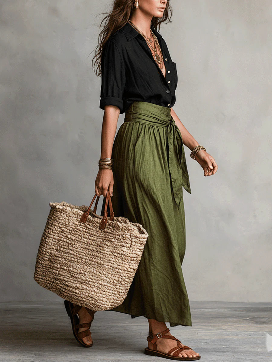 Camilla | Tie-Waist Midi Set
