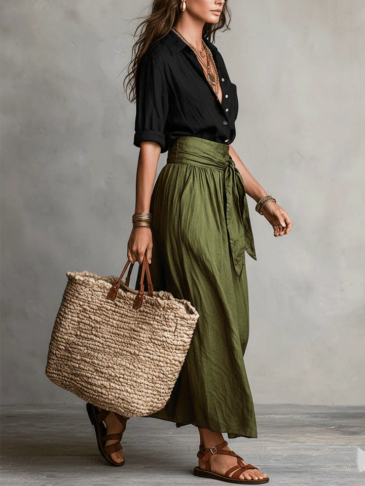 Camilla | Tie-Waist Midi Set
