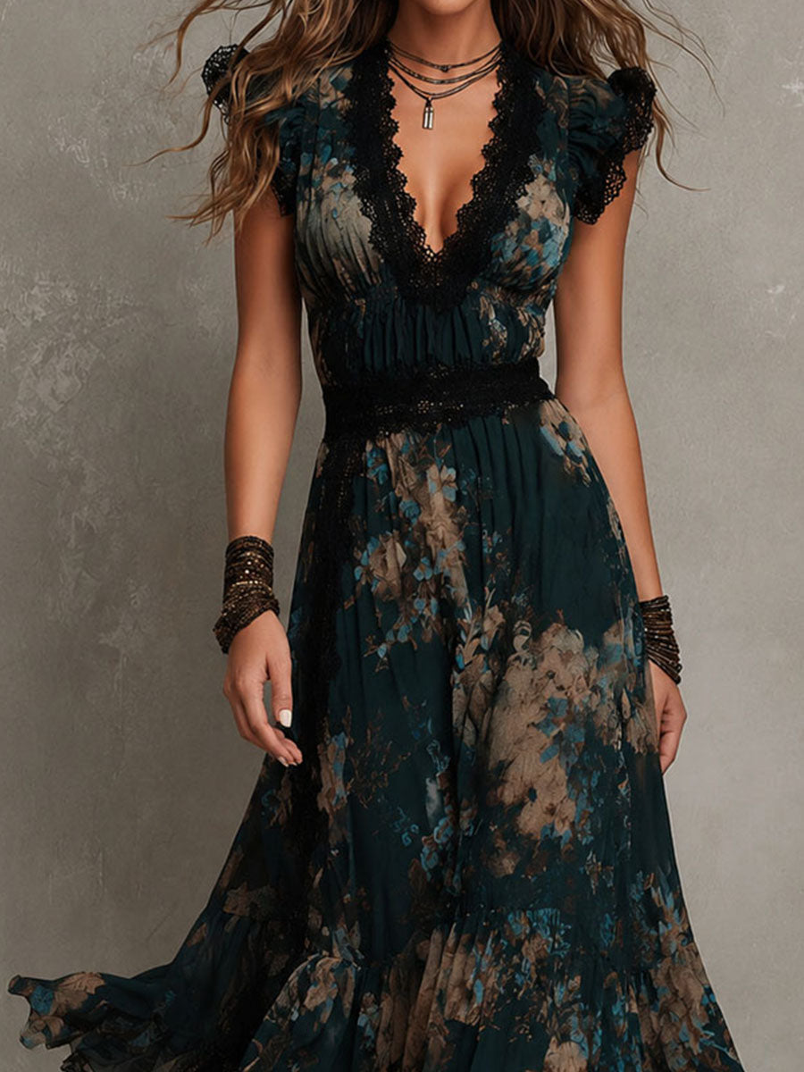 Gillian™ | Tiered Floral Maxi Dress