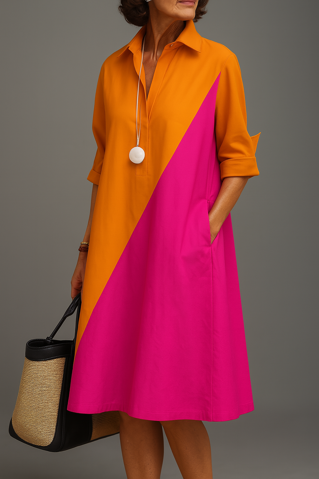 Rhiannon | Comfortable Solid Block Dress
