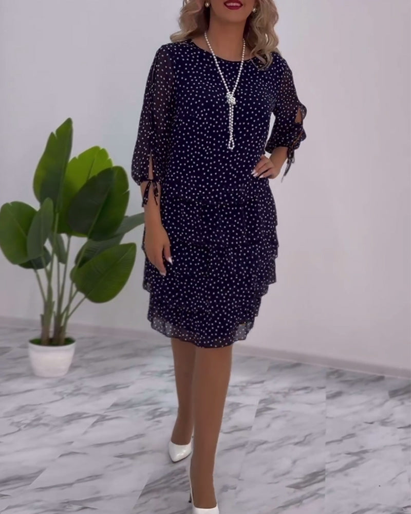Tally | Polka Layered Mini Dress