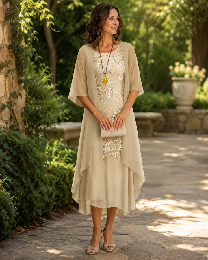 Eleanor | Elegant Layered Two-Piece Dress