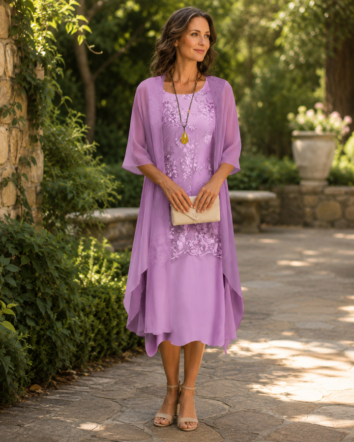 Eleanor | Elegant Layered Two-Piece Dress
