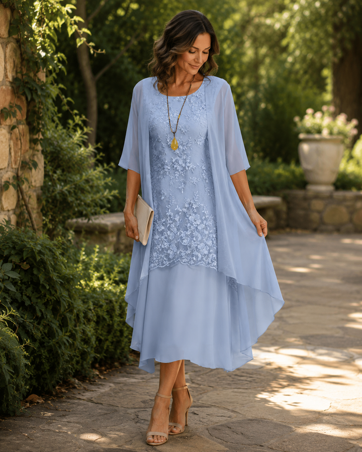 Eleanor | Elegant Layered Two-Piece Dress