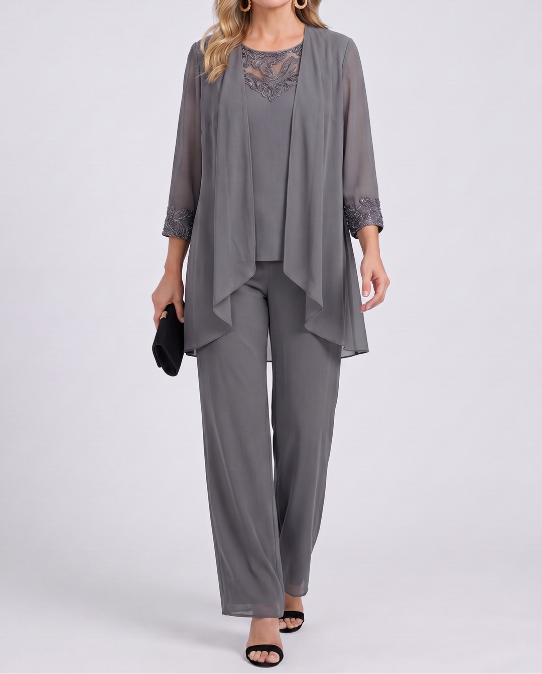 Eleanor™ | Flowing Jacket & Wide-Leg Pant Set